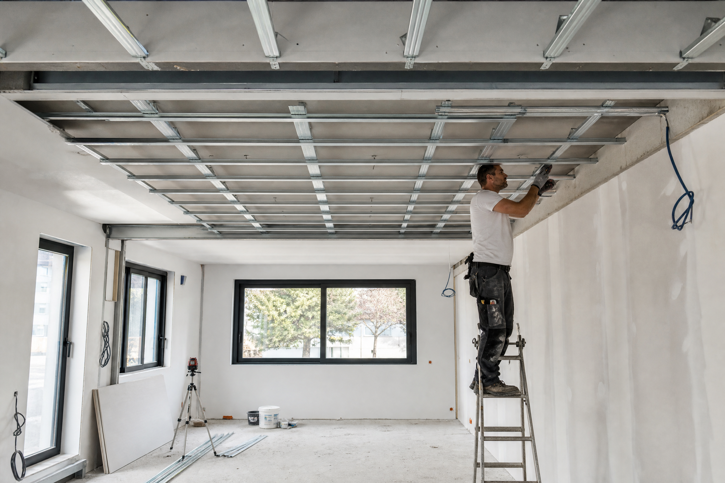 Illustration de faux plafond en intérieur